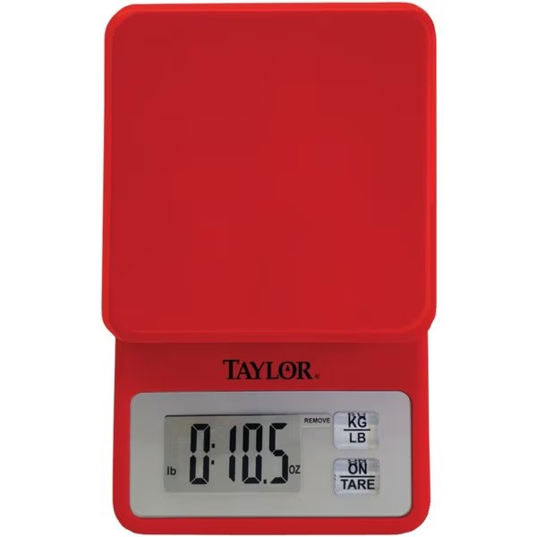 Compact 11 lb. Capacity Kitchen Scale, Taylor Precision Products, Mfr#: 3817R